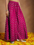 Janasya Women's Pink Silk Blend Embellished Straight Kurta With Sharara & Dupatta Set